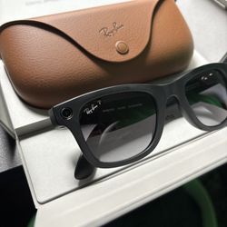 Brand New Matte Black Polar Gradient Graphite Rayban Meta AI Glass