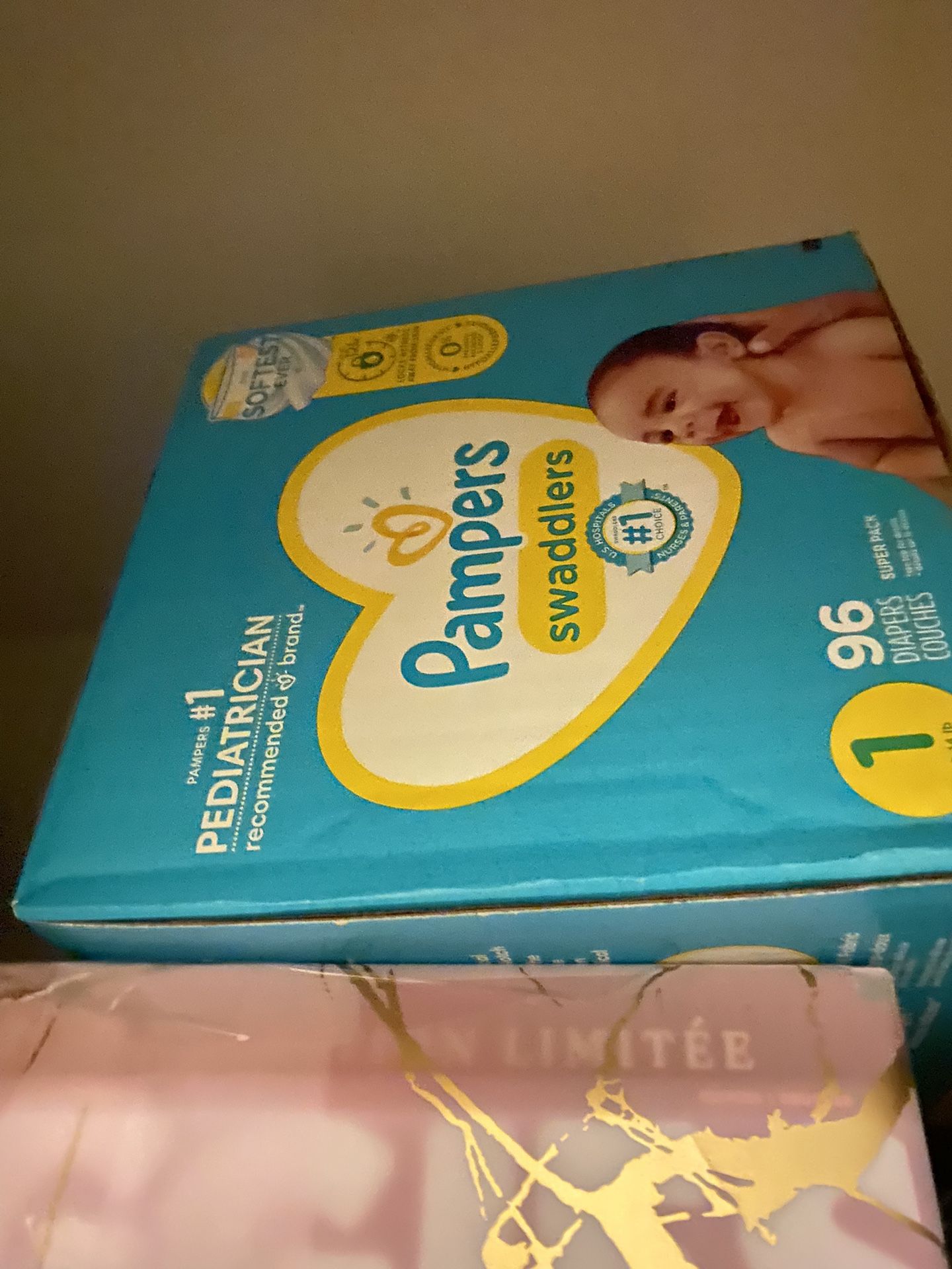 Size 1 Pampers Swaddlers Diapers 