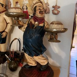 Chef Statue For Kitchen Decor 