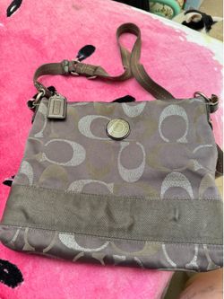 Coach crossbody fabric bag
