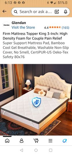 Mattress Topper, firm 3 in thick