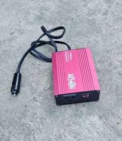Tripp Lite PowerVerter PV150 150-watt DC-to-AC power inverter with a cigarette lighter plug