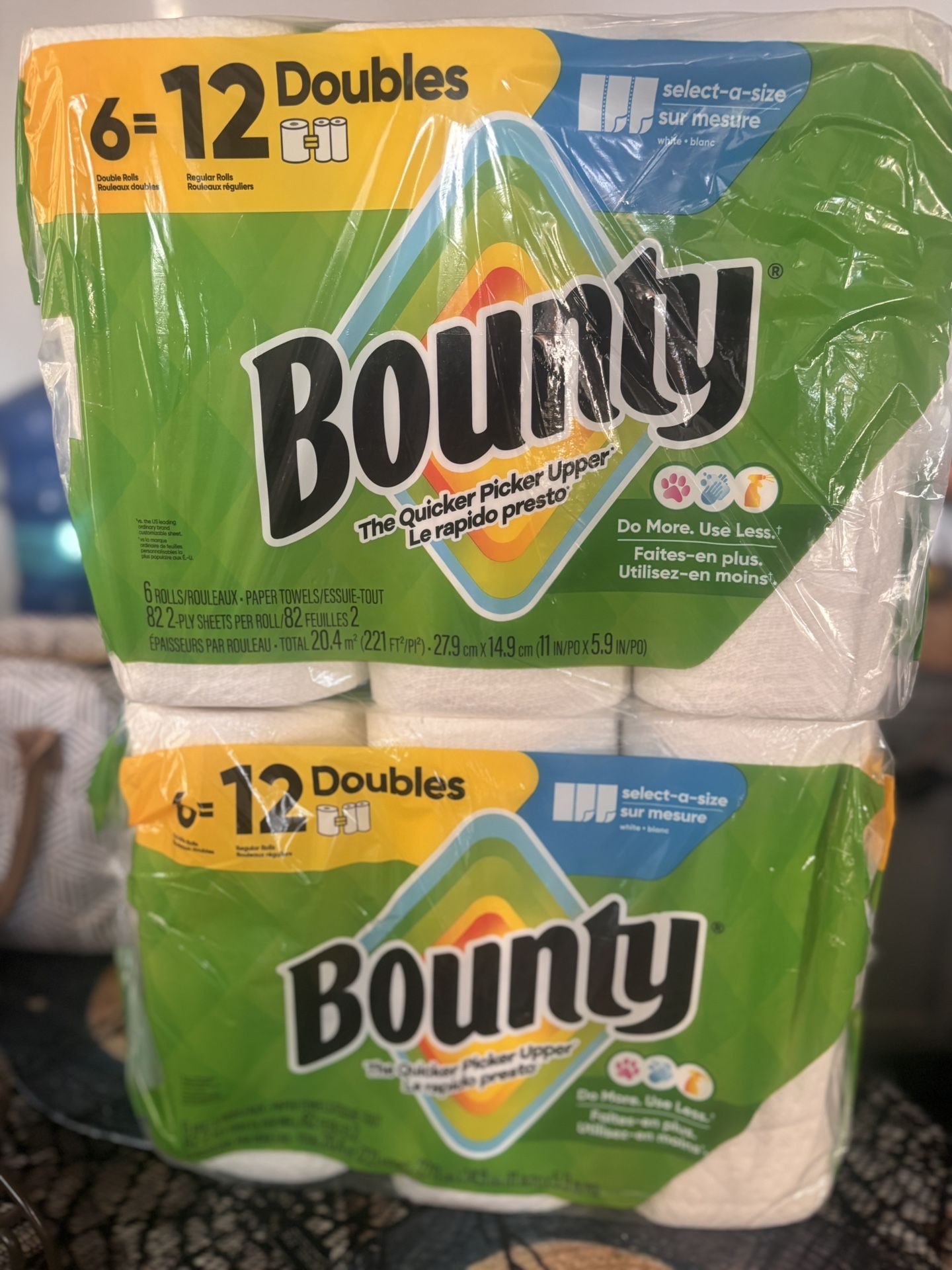 Bounty paper towels 12$