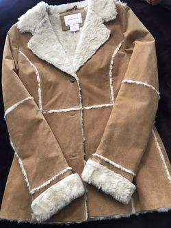 **LIKE NEW Xhilaration Genuine Leather Coat
