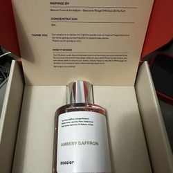 Dossier Ambery Saffron - MFK Baccarat Rouge 540