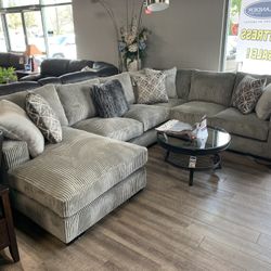 Super Plush Memory Foam Feather Sectional 