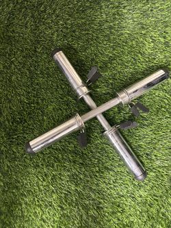 Pair of CAP Olympic Dumbbell Handles with Spring Collars