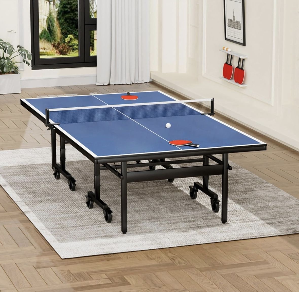 Full-Size Foldable Ping Pong Table