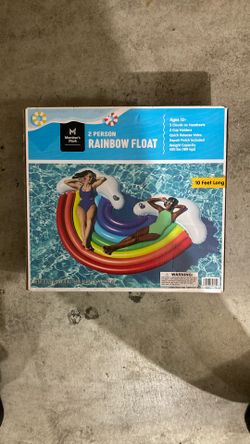 Float 2 Person Rainbow Float