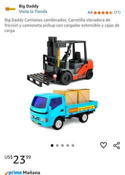 Big Daddy Toy Forklift and Pickup Truck Set