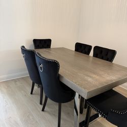 Dining Table With 6 Chairs 