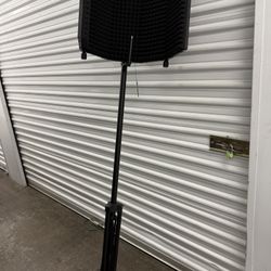 Mic Stand With Sound Proof Backdrop