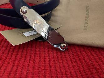 Burberry Canvas Blue Belt 80