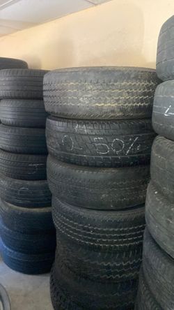 Tires set of four, 275/65/18 40-50% tread