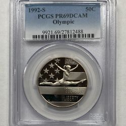 PCGS Graded 1992-S Olympic Half Dollar PR69 DCAM