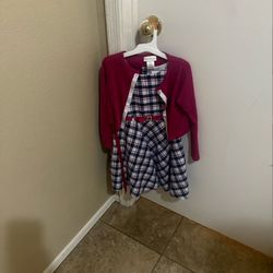 Kids Dress With Cardigan 