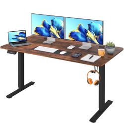 ❤️‍🔥 Adjustable Height Computer Workstation - Electric Lifting Sit Stand Desk, Rising Computer Table That Raises Up and Down for Home Office$90