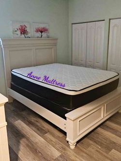 NEW QUEEN PILLOW TOP MATTRESS AND BOX SPRING