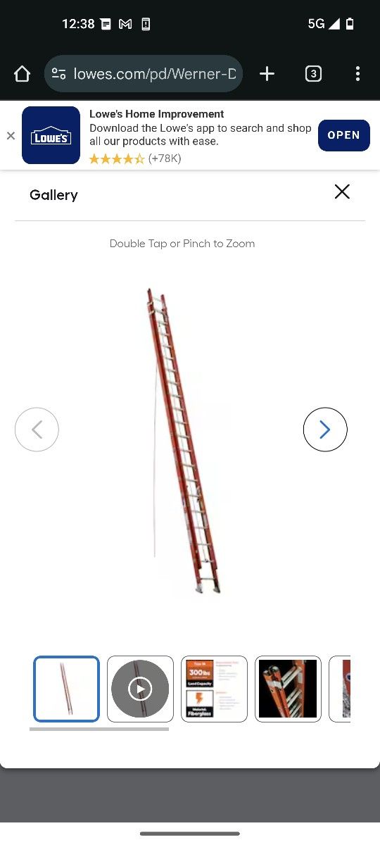 40 Foot Extending Ladder