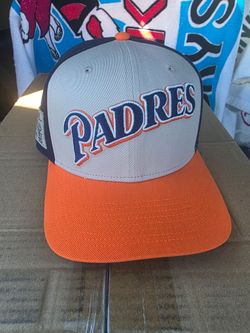 San Diego Padres Cooperstown Snapback – Tan/Orange/Navy – Adjustable