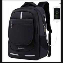 (10 )Grey Laptop Back Pack