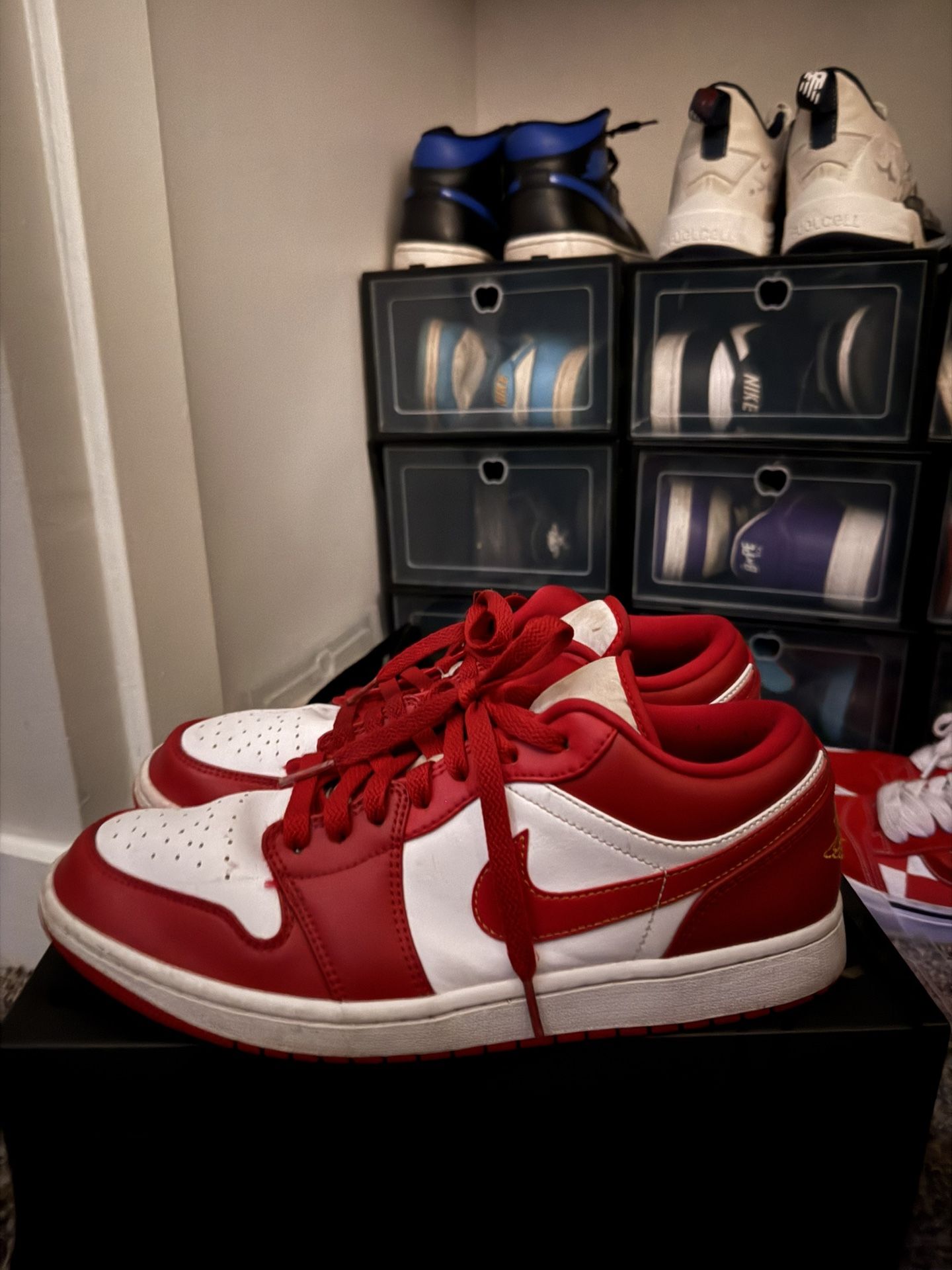 Jordan 1 Low Cardinal Red Sz 11