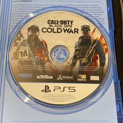 Black Old Cold War Ps5 $35 Cash Pick Up Only