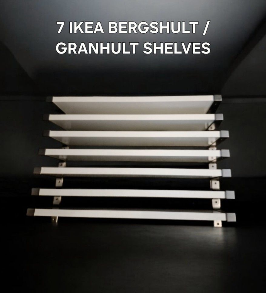 7 IKEA BERGSHULT / GRANHULT SHELVES