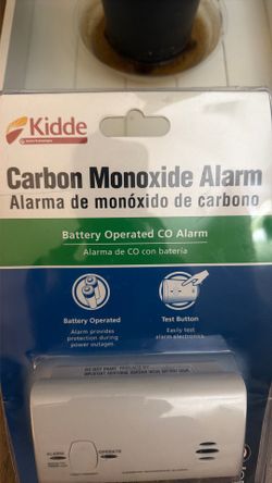 Carbon monoxide battery operated