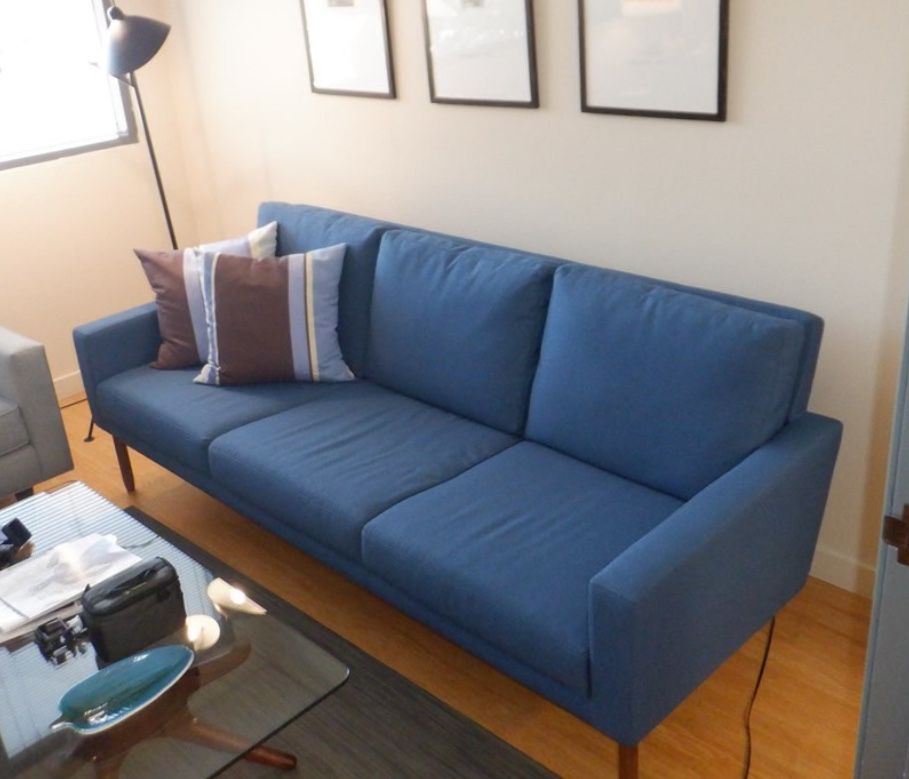 Design Within Reach - Denim 3 Seat Raleigh Sofa