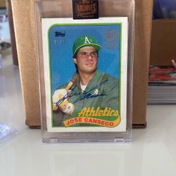 2022 Topps Archives /64 Auto Jose Canseco 