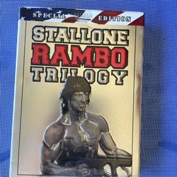 Vintage Rambo Limited Edition Collectors Set Sylvester Stallone DVD