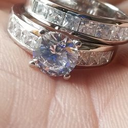 Gorgeous Round cut Women's wedding Engagement Promises Ring Size 7