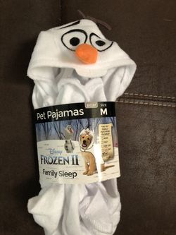 PET Disney Frozen II Family Sleep Pet Pajamas size Medium -17-21/ 20-35 lbs