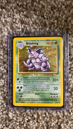 Nidoking Holo Pokémon Card 11/102 German Base Set