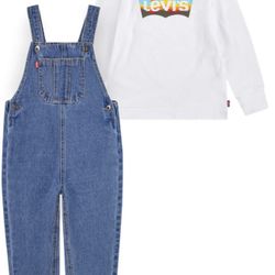 New Levi’s Two Piece Overall Set. New Never Opened 