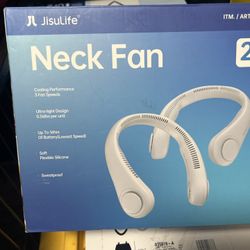 JISULIFE Portable Neck Fan, 2 pack- USB CHARGER