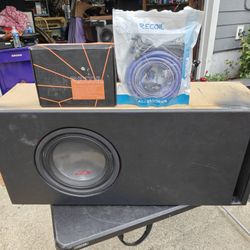 Alpine Type R 12 In A Big Custom Ported Box With Amp And Wiring Kit