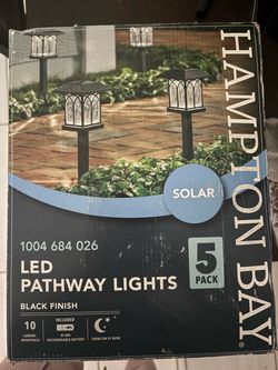 Solar LED pathway lights
