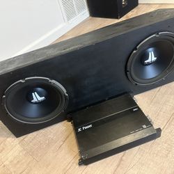 2(10) JL audio speakers subwoofers with JC power R750.1   Amplifier