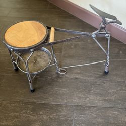 Antique 1940s Shoe Shine Stool 