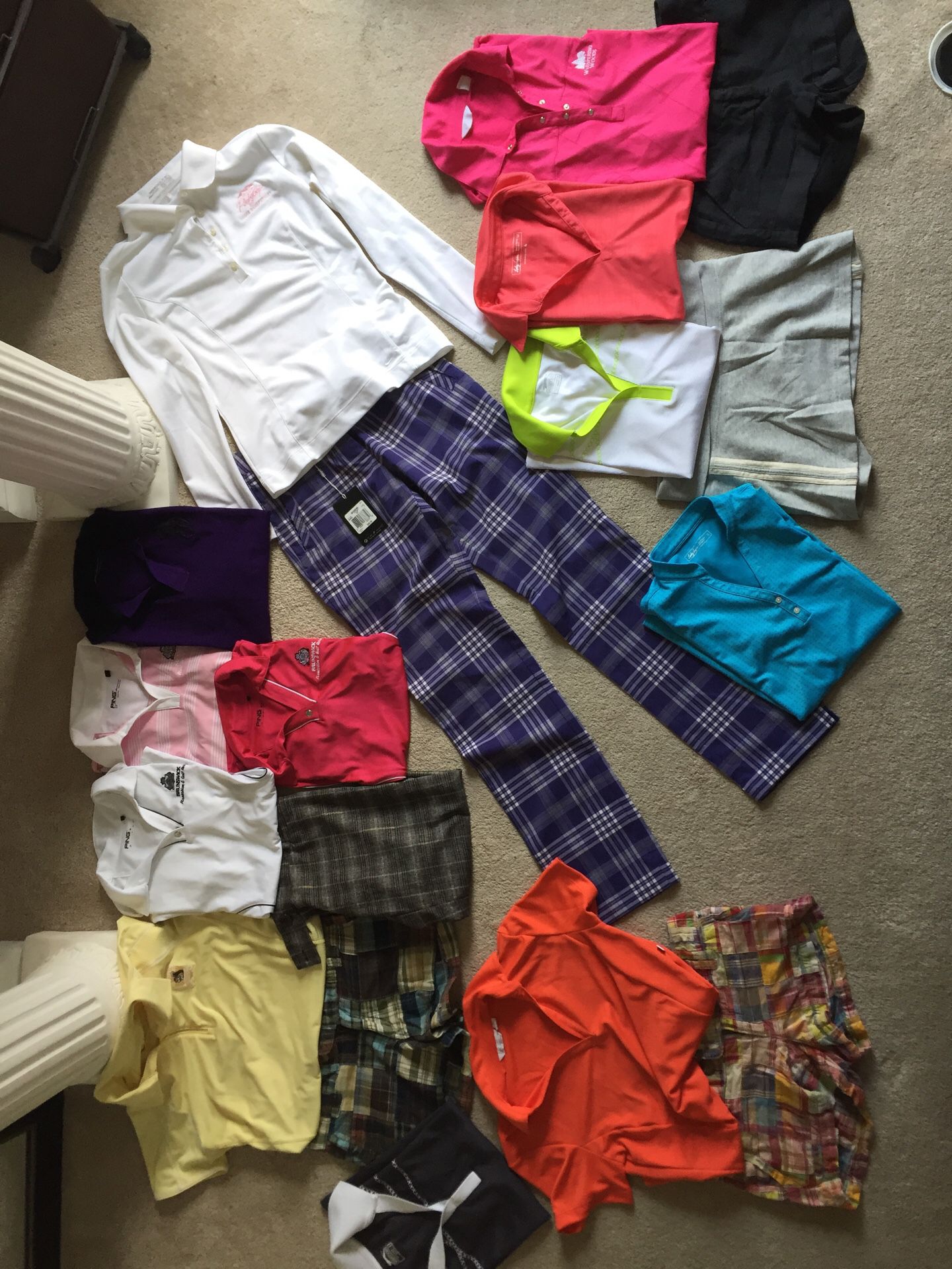 Girls size small golf clothing