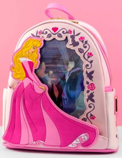 Sleeping beauty lounge fly mini backpackSleeping beauty loungefly mini backpack