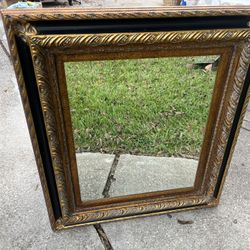 Large Gold Mirror