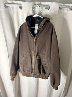 Heavy Vintage Carhartt Brown Work Wear Jacket Extra Large