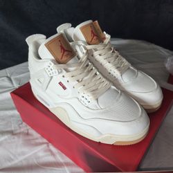 Jordan 4 White Levi's 