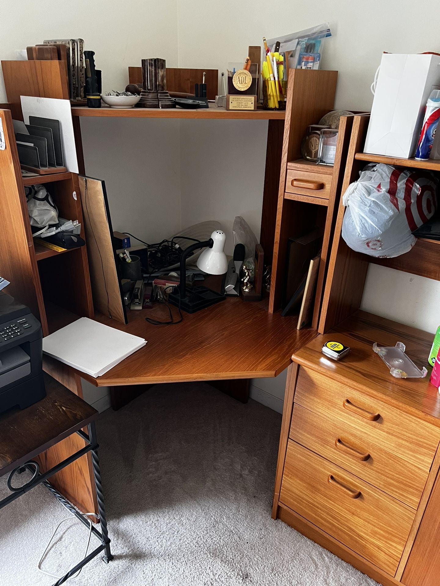 Desk With Top Shelf