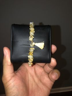 Citrine Bracelet with Tassel Detail