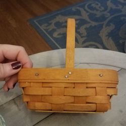 Longaberger Basket Small w Handle 2001