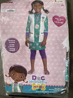 Halloween Costume Doc Mc Stuffins Size 4-6 